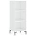 Buffet blanc brillant 34,5x32,5x90 cm bois d'ingénierie - Photo n°1