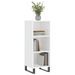 Buffet blanc brillant 34,5x32,5x90 cm bois d'ingénierie - Photo n°3