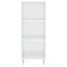 Buffet blanc brillant 34,5x32,5x90 cm bois d'ingénierie - Photo n°4