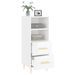 Buffet Blanc brillant 34,5x34x90 cm Bois d'ingénierie - Photo n°4