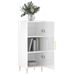 Buffet Blanc brillant 34,5x34x90 cm Bois d'ingénierie - Photo n°4