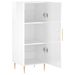 Buffet Blanc brillant 34,5x34x90 cm Bois d'ingénierie - Photo n°5