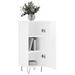 Buffet Blanc brillant 34,5x34x90 cm Bois d'ingénierie - Photo n°3