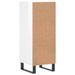 Buffet Blanc brillant 34,5x34x90 cm Bois d'ingénierie - Photo n°8