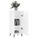 Buffet Blanc brillant 34,5x34x90 cm Bois d'ingénierie - Photo n°4