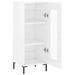 Buffet Blanc brillant 34,5x34x90 cm Bois d'ingénierie - Photo n°6