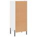 Buffet Blanc brillant 34,5x34x90 cm Bois d'ingénierie - Photo n°8