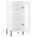 Buffet Blanc brillant 34,5x34x90 cm Bois d'ingénierie - Photo n°6