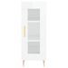 Buffet Blanc brillant 34,5x34x90 cm Bois d'ingénierie - Photo n°5