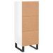 Buffet Blanc brillant 34,5x34x90 cm Bois d'ingénierie - Photo n°8