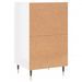 Buffet blanc brillant 40x35x70 cm bois d'ingénierie - Photo n°8