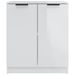 Buffet Blanc brillant 60x30x70 cm Bois d'ingénierie - Photo n°1