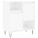 Buffet Blanc brillant 60x35x70 cm Bois d'ingénierie - Photo n°1