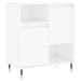 Buffet Blanc brillant 60x35x70 cm Bois d'ingénierie - Photo n°1