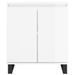 Buffet Blanc brillant 60x35x70 cm Bois d'ingénierie - Photo n°5