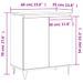 Buffet Blanc brillant 60x35x70 cm Bois d'ingénierie - Photo n°11