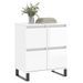 Buffet Blanc brillant 60x35x70 cm Bois d'ingénierie - Photo n°3