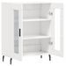 Buffet Blanc brillant 69,5x34x90 cm Bois d'ingénierie - Photo n°6