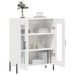 Buffet Blanc brillant 69,5x34x90 cm Bois d'ingénierie - Photo n°4