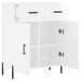 Buffet Blanc brillant 69,5x34x90 cm Bois d'ingénierie - Photo n°5