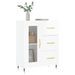 Buffet Blanc brillant 69,5x34x90 cm Bois d'ingénierie - Photo n°3