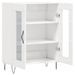 Buffet Blanc brillant 69,5x34x90 cm Bois d'ingénierie - Photo n°6