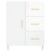 Buffet Blanc brillant 69,5x34x90 cm Bois d'ingénierie - Photo n°5