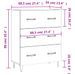 Buffet Blanc brillant 69,5x34x90 cm Bois d'ingénierie - Photo n°12