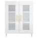 Buffet Blanc brillant 69,5x34x90 cm Bois d'ingénierie - Photo n°5