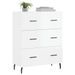 Buffet Blanc brillant 69,5x34x90 cm Bois d'ingénierie - Photo n°3