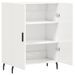 Buffet Blanc brillant 69,5x34x90 cm Bois d'ingénierie - Photo n°6