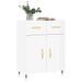 Buffet Blanc brillant 69,5x34x90 cm Bois d'ingénierie - Photo n°3