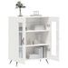 Buffet Blanc brillant 69,5x34x90 cm Bois d'ingénierie - Photo n°4