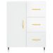 Buffet Blanc brillant 69,5x34x90 cm Bois d'ingénierie - Photo n°5