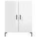 Buffet Blanc brillant 69,5x34x90 cm Bois d'ingénierie - Photo n°5