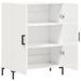 Buffet Blanc brillant 69,5x34x90 cm Bois d'ingénierie - Photo n°6