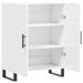 Buffet Blanc brillant 69,5x34x90 cm Bois d'ingénierie - Photo n°6