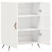 Buffet Blanc brillant 69,5x34x90 cm Bois d'ingénierie - Photo n°6