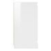 Buffet blanc brillant 70x35,5x67,5 cm bois d'ingénierie - Photo n°8