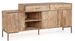 Buffet bois de manguier naturel et pieds acier laiton mat Jonky 175 cm - Photo n°2