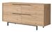 Buffet bois et rotin 4 portes battantes Zenax 160 cm - Photo n°1