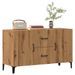 Buffet chêne artisanal 100x36x60 cm bois d'ingénierie - Photo n°1