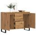 Buffet chêne artisanal 104x35x70 cm bois d'ingénierie - Photo n°3