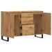 Buffet chêne artisanal 104x35x70 cm bois d'ingénierie - Photo n°7