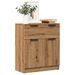 Buffet chêne artisanal 60x30x70 cm bois d'ingénierie - Photo n°1