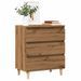 Buffet chêne artisanal 60x35x70 cm bois d'ingénierie - Photo n°1