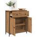 Buffet chêne artisanal 70x41x56 cm bois d'ingénierie - Photo n°1