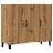 Buffet chêne artisanal 90x34x80 cm bois d'ingénierie - Photo n°1