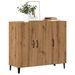 Buffet chêne artisanal 90x34x80 cm bois d'ingénierie - Photo n°3