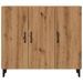 Buffet chêne artisanal 90x34x80 cm bois d'ingénierie - Photo n°4